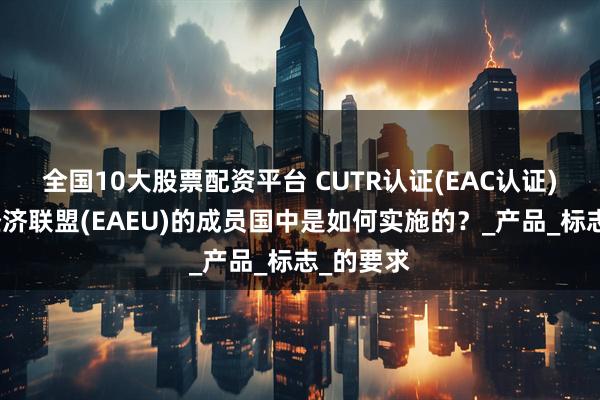 全国10大股票配资平台 CUTR认证(EAC认证)在欧亚经济联盟(EAEU)的成员国中是如何实施的？_产品_标志_的要求